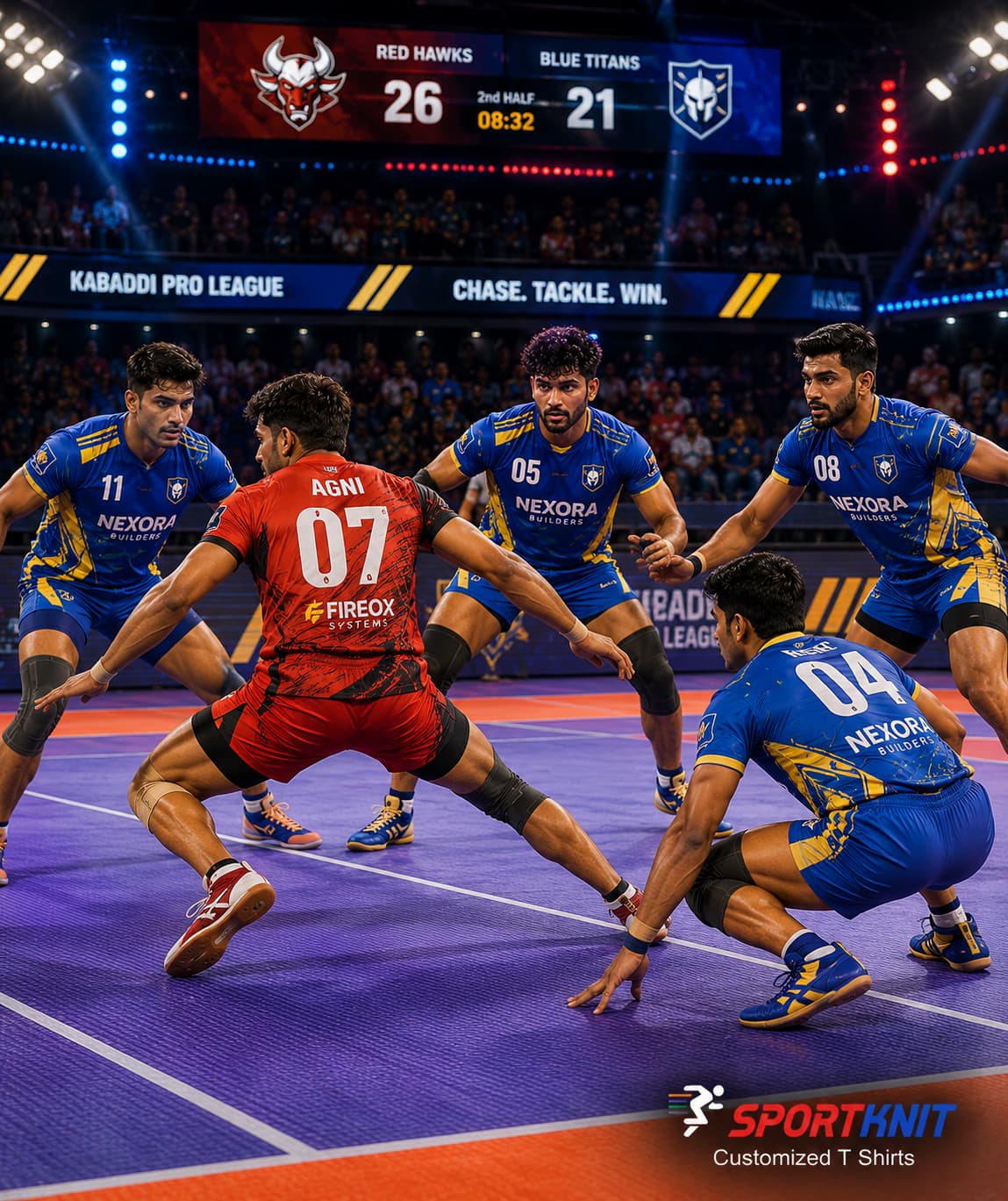 Kabaddi t shirts & Jerseys with logo branding