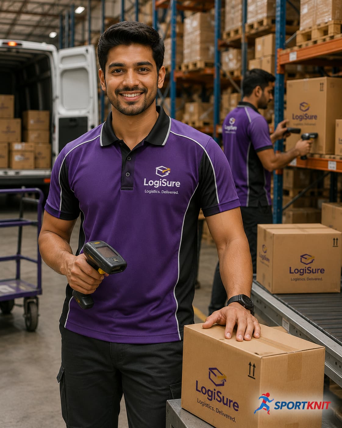 CUSTOMIZED WAREHOUSE & LOGISTICS STAFF POLO T-SHIRTS WITH LOGO