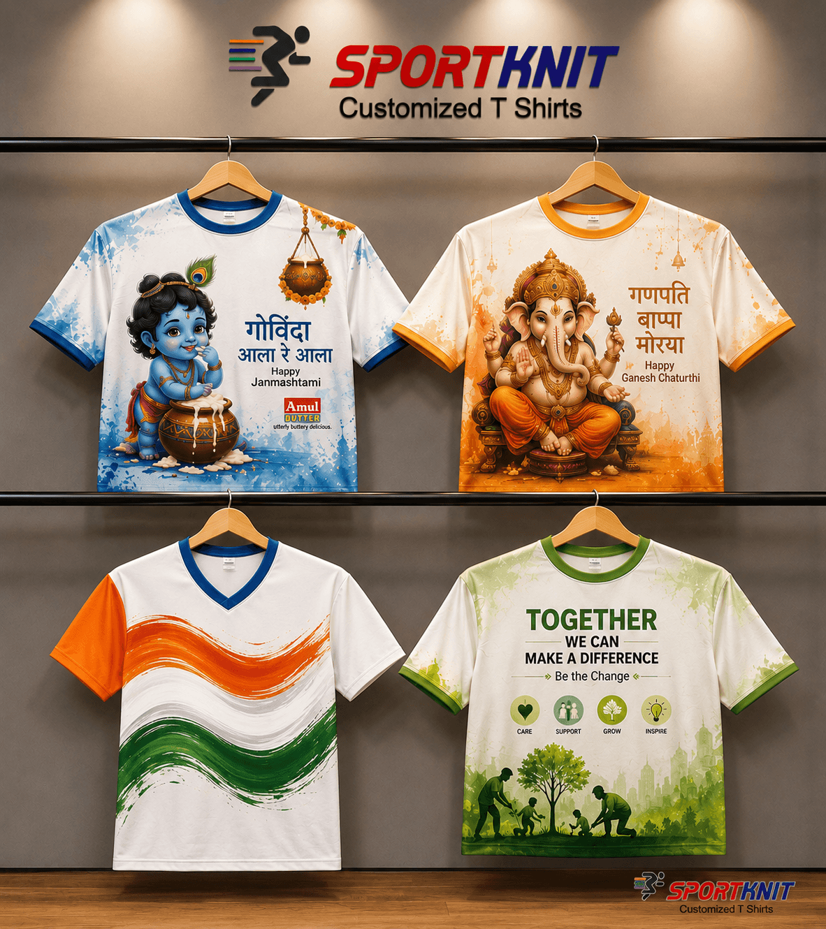 JANMASHTMI, GANESH CHATURTI T SHIRTS