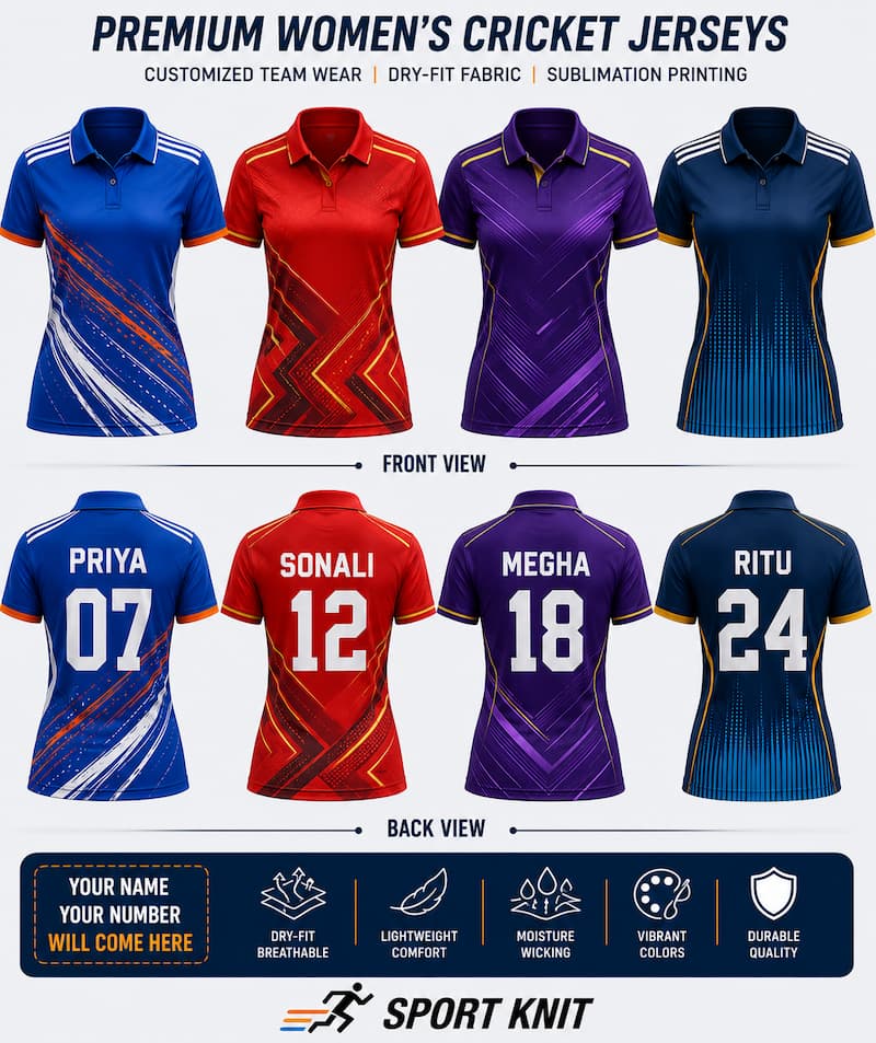 Ladies Cricket Team customized Jersey