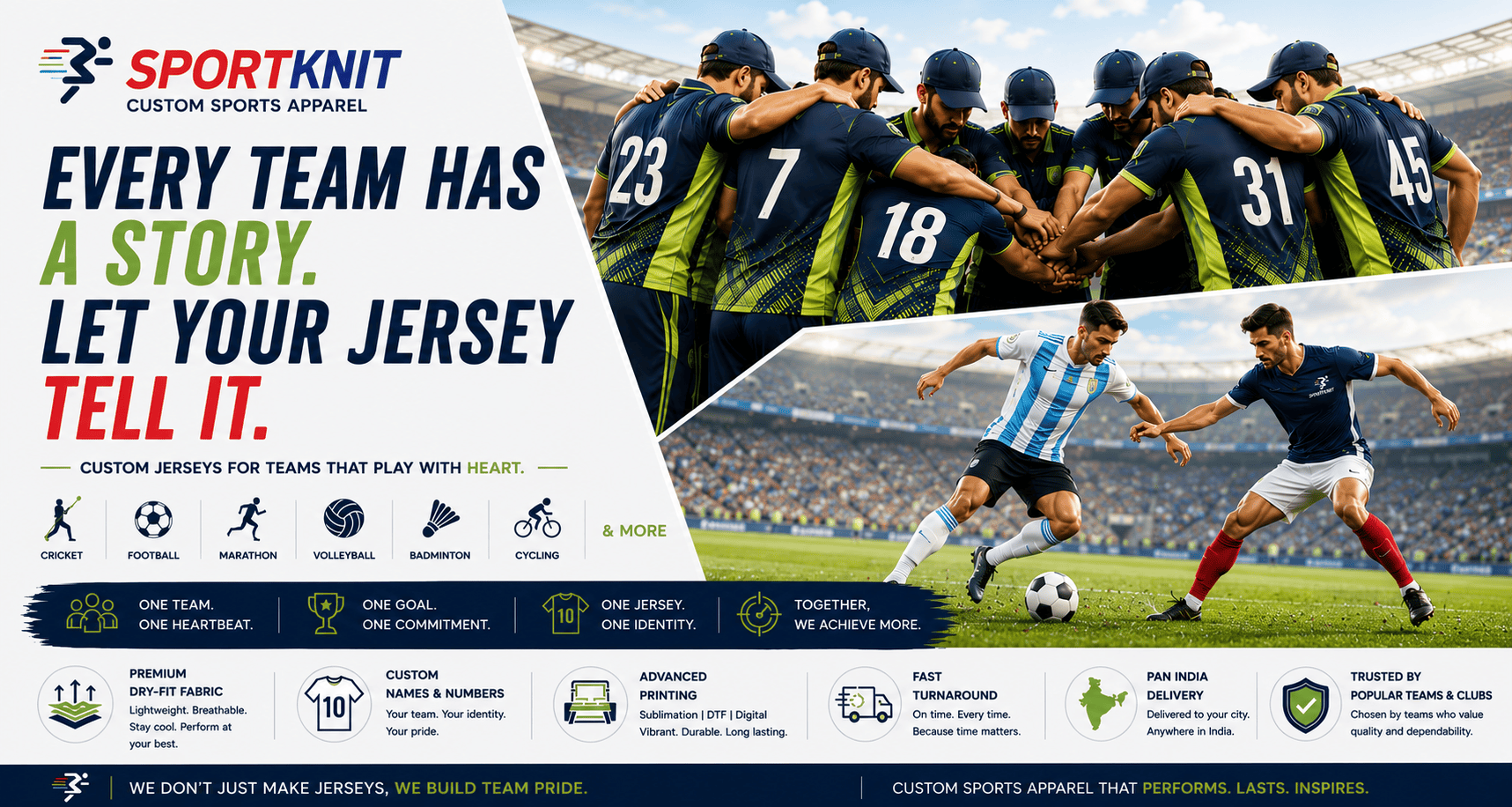 Sports T Shirts & Team Jerseys Banner