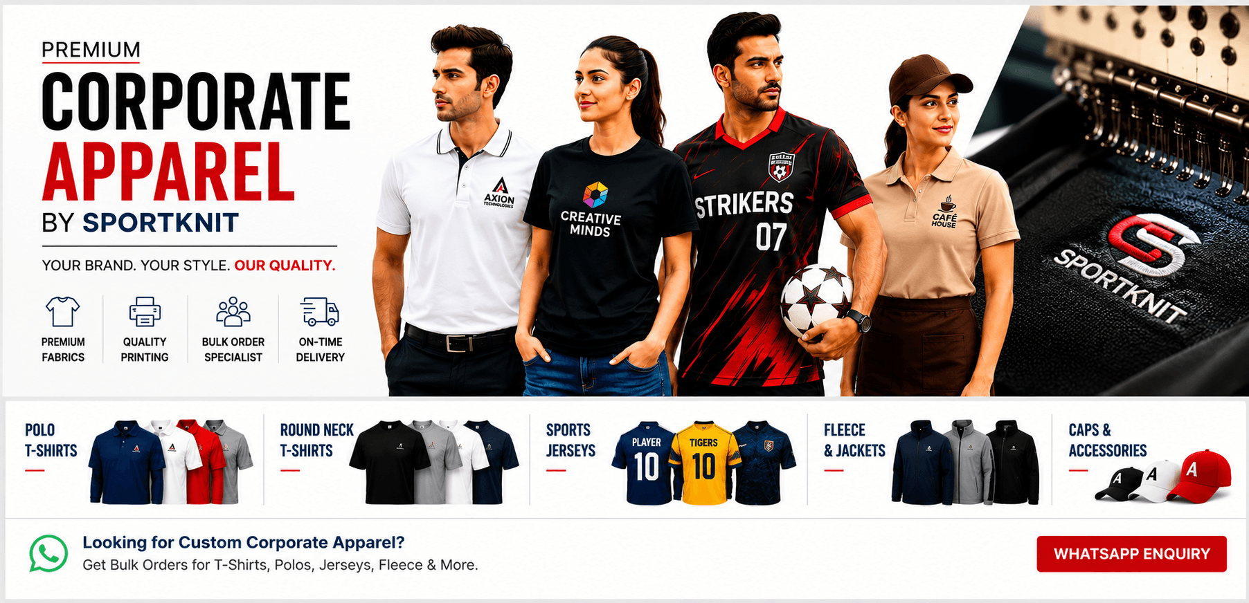 Premium Corporate Apparel by SportKnit